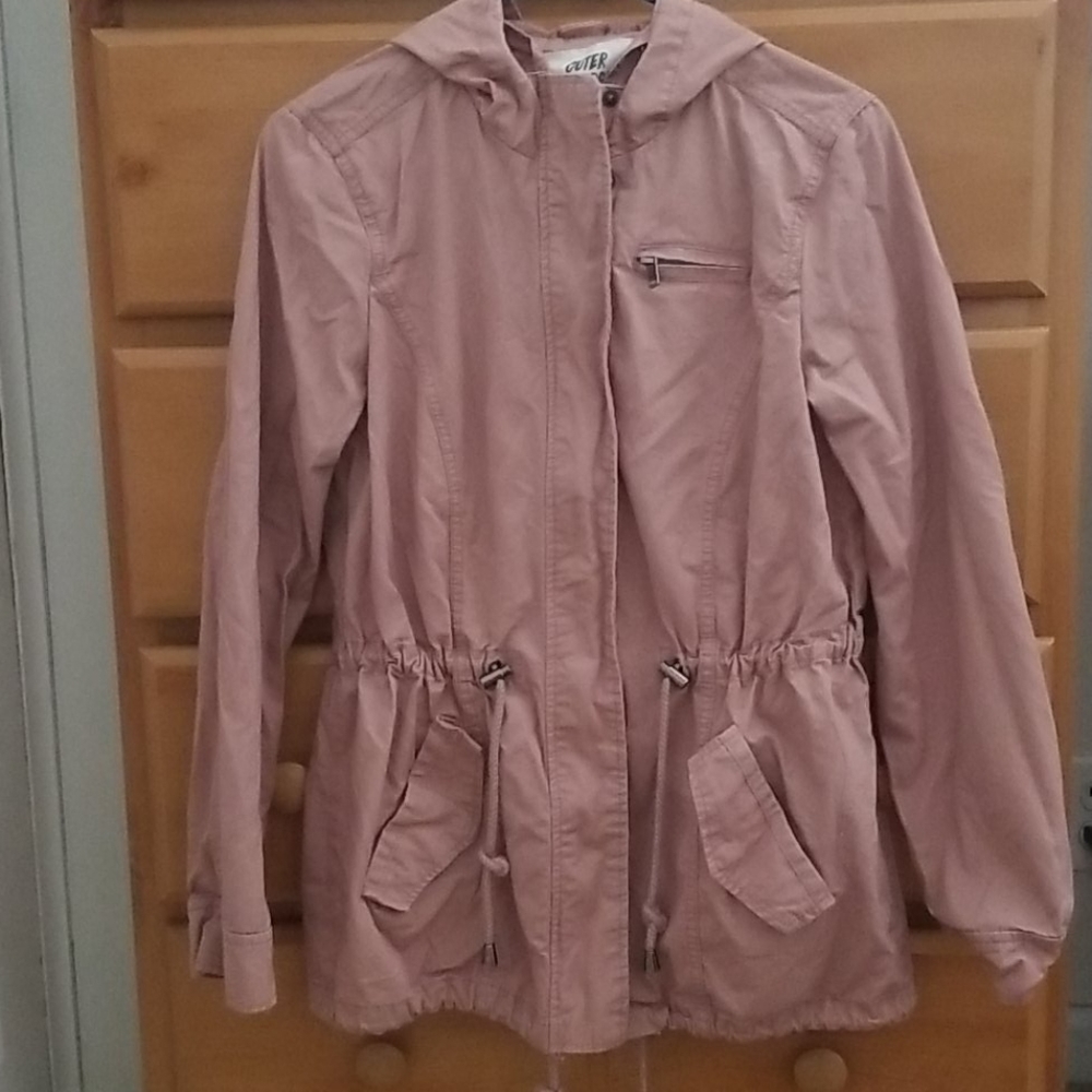 Dusty pink outer edge jacket